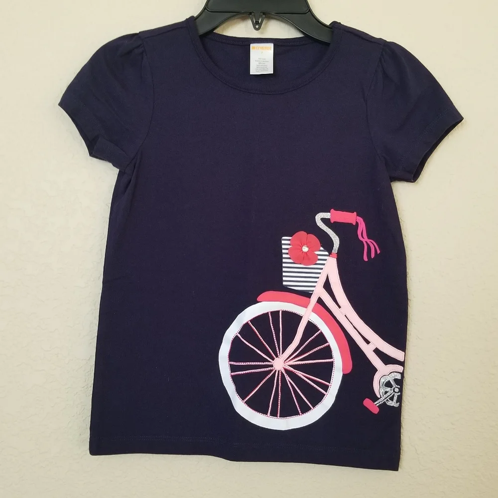 Gymboree Bike Boquet Tee Girls size 7
